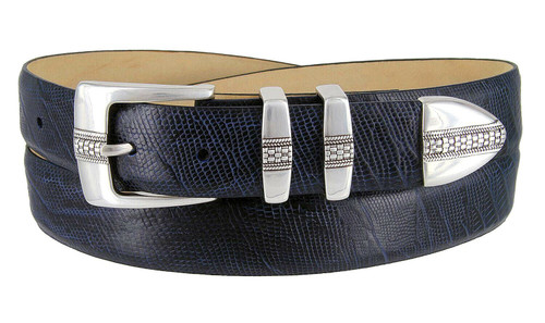 2111 Western Floral Patina Genuine Full Grain Cowhide Leather Belt 1-1