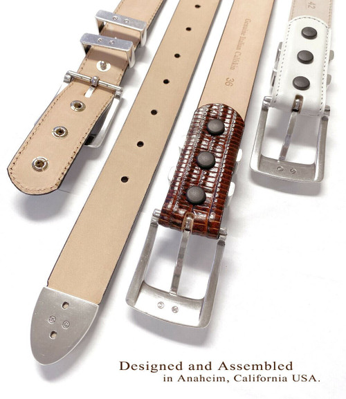 Kaymen Italian Calfskin Genuine Leather Designer Golf Dress Belt 11/8