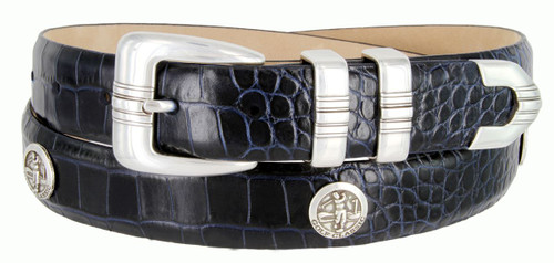 S5825 Italian Calfskin Genuine Leather Designer Golf Dress Belt 1-1/8(30mm) Wide, Multi-style options