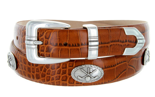 Canyon Italian Calfskin Genuine Leather Designer Golf Dress Belt 1