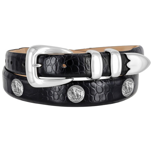 Buffalo Ridge Genuine Full-Grain Cowhide Leather Dress Belt (24/29) Taper