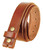 BS100 Replacement Belt Genuine Full Grain Leather Belt Strap with Snaps on 1-1/8"(30mm) wide