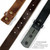 BS304 Genuine Full Grain Vintage Leather Belt Strap with Snaps on 1-1/2"(38mm) wide