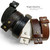 BS085 Genuine Full Grain Engraved Embossed Leather Belt Strap with Snaps on 1-1/2"(38mm) Wide