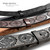 BS070 Genuine Full Grain Engraved Embossed Leather Belt Strap with Snaps on 1-1/2"(38mm) Wide