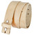 Made in U.S.A Replacement Belt Strap 100% Genuine Full Grain Leather Belt Strap (Natural)