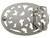 HA0131-LASRP Antique Flower Engraved Buckle fits 1-1/2" Wide Belt