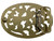 HA0131-OEB Antique Brass Flower Engraved Buckle fits 1-1/2" Wide