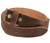 3840002 One Piece Genuine Full Grain Vintage Distressed Leather Belt Strap 1-1/2"(38mm) Wide