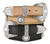 Silver Cross Conchos Crazy Horse Scalloped Genuine Leather Western Belt 1-1/2"(38mm) Wide