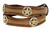 Nocona Gold Star Conchos Crazy Horse Scalloped Genuine Leather Western Belt 1"(25mm) Wide