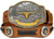 Western Gold Longhorn Buckle Star Conchos Embossed Full Grain Leather Belt 1-1/2" (38mm) Wide