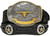 Western Gold Longhorn Buckle Star Conchos Embossed Full Grain Leather Belt 1-1/2" (38mm) Wide