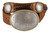 Del Rio Western Conchos Floral Engraved Full Grain Leather Belt 1-1/2" (38mm) Wide