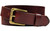 Solid Brass Roller Buckle Genuine Full Grain Leather Belt 1-1/8"(30mm) wide