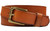 Solid Brass Roller Buckle Genuine Full Grain Leather Belt 1-1/8"(30mm) wide