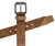 LA2046 Genuine Leather Stippled Design Casual Belt Roller Buckle 1-1/2"(38mm) Wide