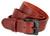 Black Engraved Classic Buckle Genuine Full Grain Leather Casual Jean Belt 1-1/2"(38mm) Wide