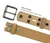 A399 Antique Classic Buckle Suede Leather Casual Jean Belt 1-1/2"(38mm) Wide