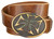 Antique Vintage Corss Copper Patina Buckle Genuine Full Grain Leather Belt 1-1/2"(38mm) wide