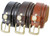 Shotgun Shell Concho Loop Genuine Full Grain Leather Casual Jean Belt 1-1/2"(38mm) Wide