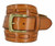 Overlapped Genuine Full Grain Leather Casual Jean Belt with  1-1/2"(38mm) Wide