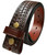 Utility Uniform Work Belt Strap Basketweave One Piece Full Grain Cowhide Leather Belt Strap 1-1/2"(38mm) Wide