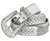 50116 Rhinestone Belt Fashion Western Bling Crystal Genuine Leather Belt 1-1/2"(38mm) Wide