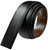 160505 Reversible Belt Strap Replacement Genuine Leather Dress Belt Strap, 1-3/8" (35mm) Wide (Black/Brown)