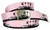 BF50090 Palm trees Canvas Military Web Punk Belt 1-1/4"(32mm) Wide- Pink