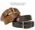 Classic Buckle Celtic Conchos Genuine Full Grain Leather Hand Tooled Engraved Belt 1-1/2"(38mm)