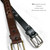 Classic Antique Buckle Braided Belt Genuine Full Grain Cowhide Leather Belt 1-1/2"(38mm) Wide