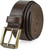 Antique Roller Buckle Genuine Full Grain Leather Belt 1-1/2"(38mm) Wide Made in U.S.A