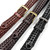 Men's Braided Belt Genuine Leather Woven Casual Dress Belt 1-3/8"(35mm) Wide