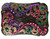 Rhinestone Western Floral Scroll Engraved Copper Belt Buckle Fits 1-1/2"(38mm) Belt Strap (Emerald - Fuchsia - Heliotrope)