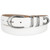 Conrondo Silver Genuine Full-Grain Cowhide Leather Designer Golf Dress Belt 1-1/8"(30mm) Wide