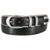 Conrondo Silver Genuine Full-Grain Cowhide Leather Designer Golf Dress Belt 1-1/8"(30mm) Wide