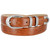 Conrondo Silver Genuine Full-Grain Cowhide Leather Designer Golf Dress Belt 1-1/8"(30mm) Wide