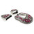Rhinestone  Western Floral Engraved Rope Edge Hand Polished Belt Buckle Set Fits 1-1/2"(38mm) Belt