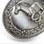 HA0487-1 Western Antique Silver Horse Engraved Rope Edged Belt Buckle
