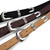 Women's Dress Belt Engraved Buckle Set Genuine Suede Leather Belt 1" (25mm) Wide
