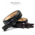 Taper 1-1/8" to 3/4" Calfskin Genuine Leather Dress Belt Strap (19/29MM) Taper Belt Strap with Snaps, Fits 3/4"(19mm) Wide Buckle