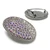 Western Antique Silver Engraved Rhinestone Crystal Belt Buckle Fits 1-1/2"(38mm) Wide Belt (Crystal AB)