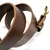 One-Piece Pull-Up Buffalo Leather Belt Genuine Leather, Assembled in USA 1-57"(40mm) Wide