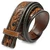 BS322602 Genuine Full Grain Leather Western Floral Engraved Tooled Belt Strap 1-1/4"(32mm) Wide