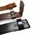 BS382603 Genuine Full Grain Leather Oil-Waxed Leather Belt Strap 1-1/2"(38mm) Wide