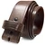 BS382603 Genuine Full Grain Leather Oil-Waxed Leather Belt Strap 1-1/2"(38mm) Wide
