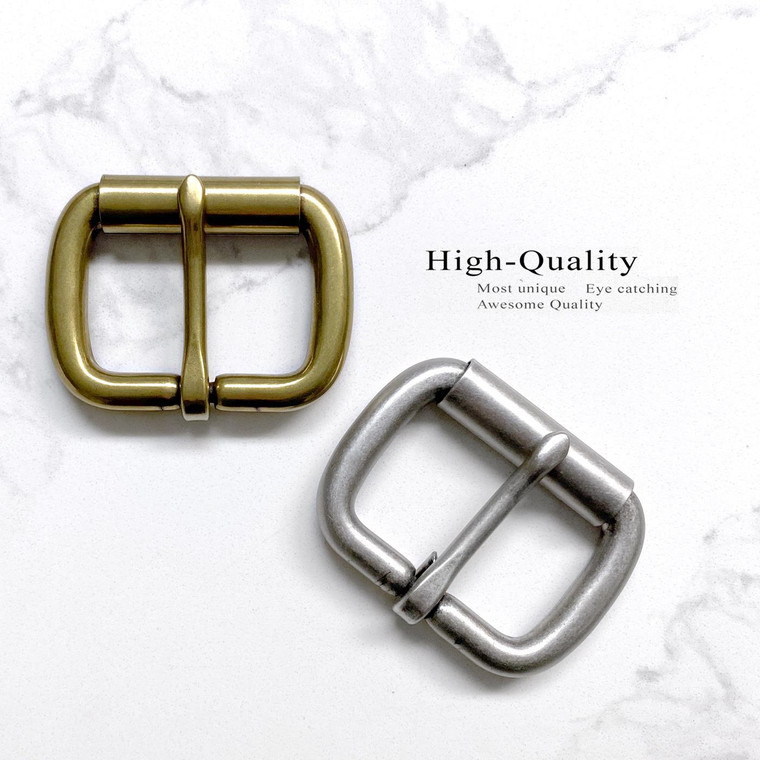 P2662 Antiqued Finish Single Prong Replacement Roller Belt Buckle, Fits 1-1/2" wide