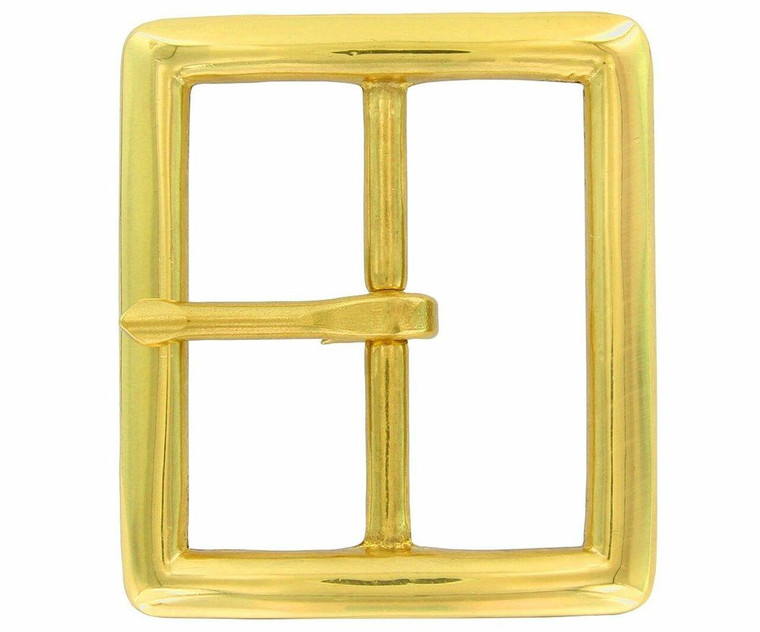 BHN75-SB Solid Brass Center Bar Belt Buckle Fits 1-3/4"(45mm) Wide Belt Strap