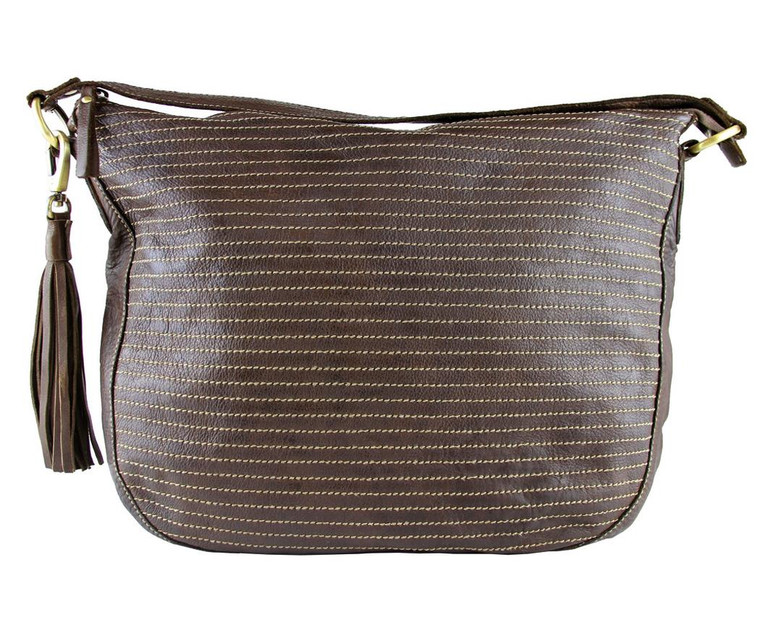 Fashion Classic Vintage Genuine Full Leather Casual Shoulder Hobo Bag